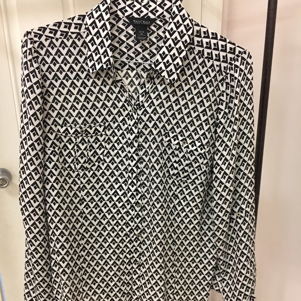 White House Black Market silk blouse